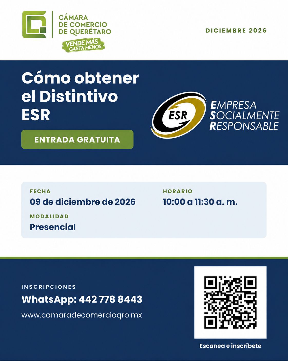 Cómo obtener el Distintivo ESR del 9 de diciembre de 2026