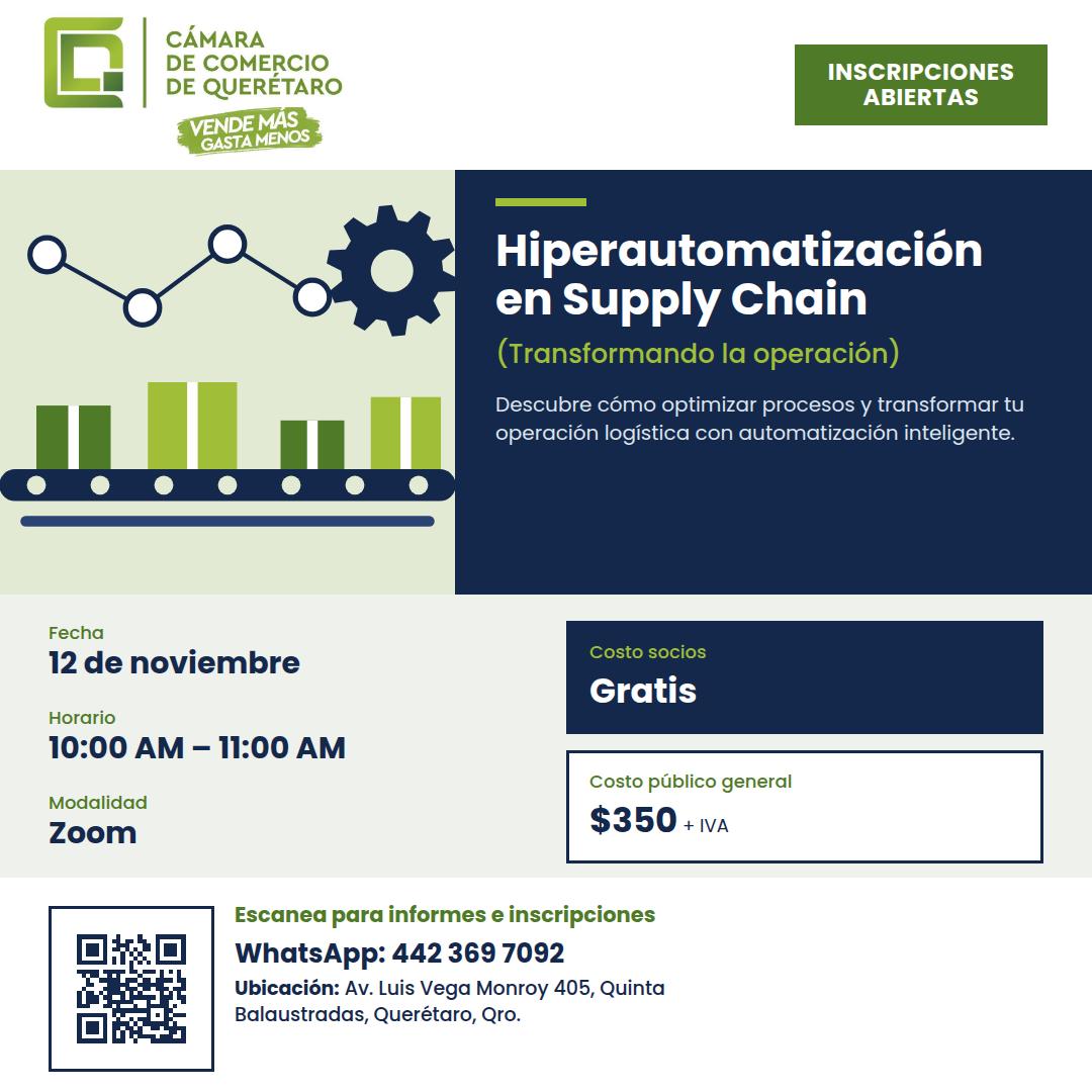 Hiperautomatización en Supply Chain del 12 de noviembre de 2026
