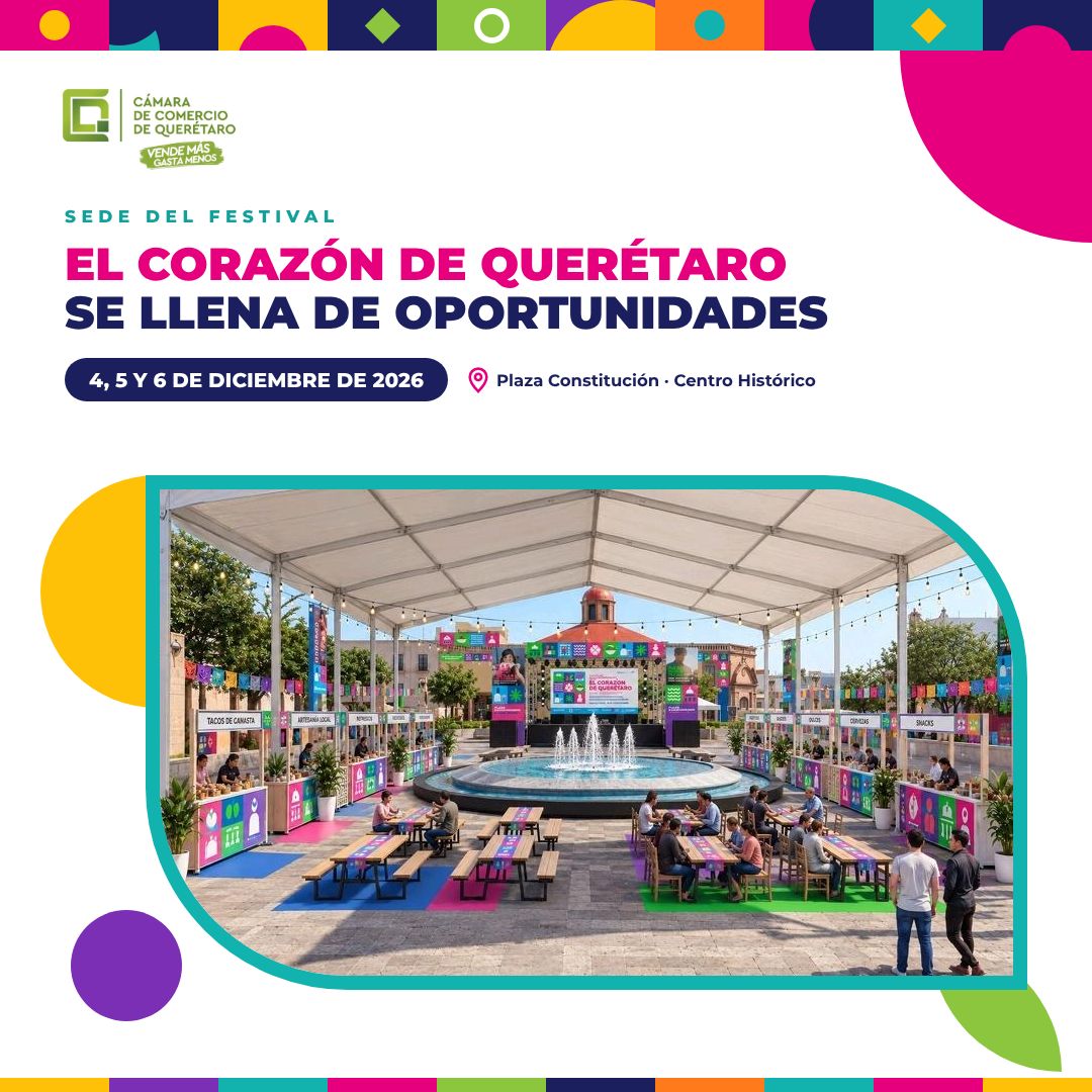 Vista propuesta de la sede del festival comercial en Plaza Constitución